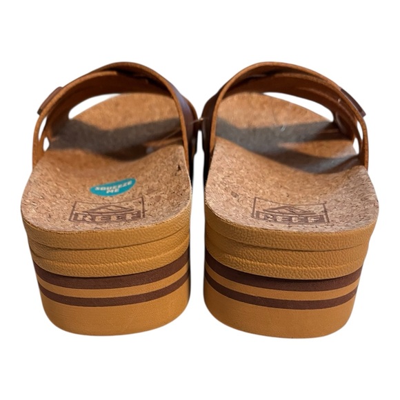 REEF Brown Kaia Cross Sandals size 7 - Picture 3 of 6